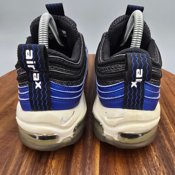 Nike Air Max 97 Shoes Men's 9 Royal Blue Black Lace Up Low Top Athletic Sneakers - Picture 4 of 9